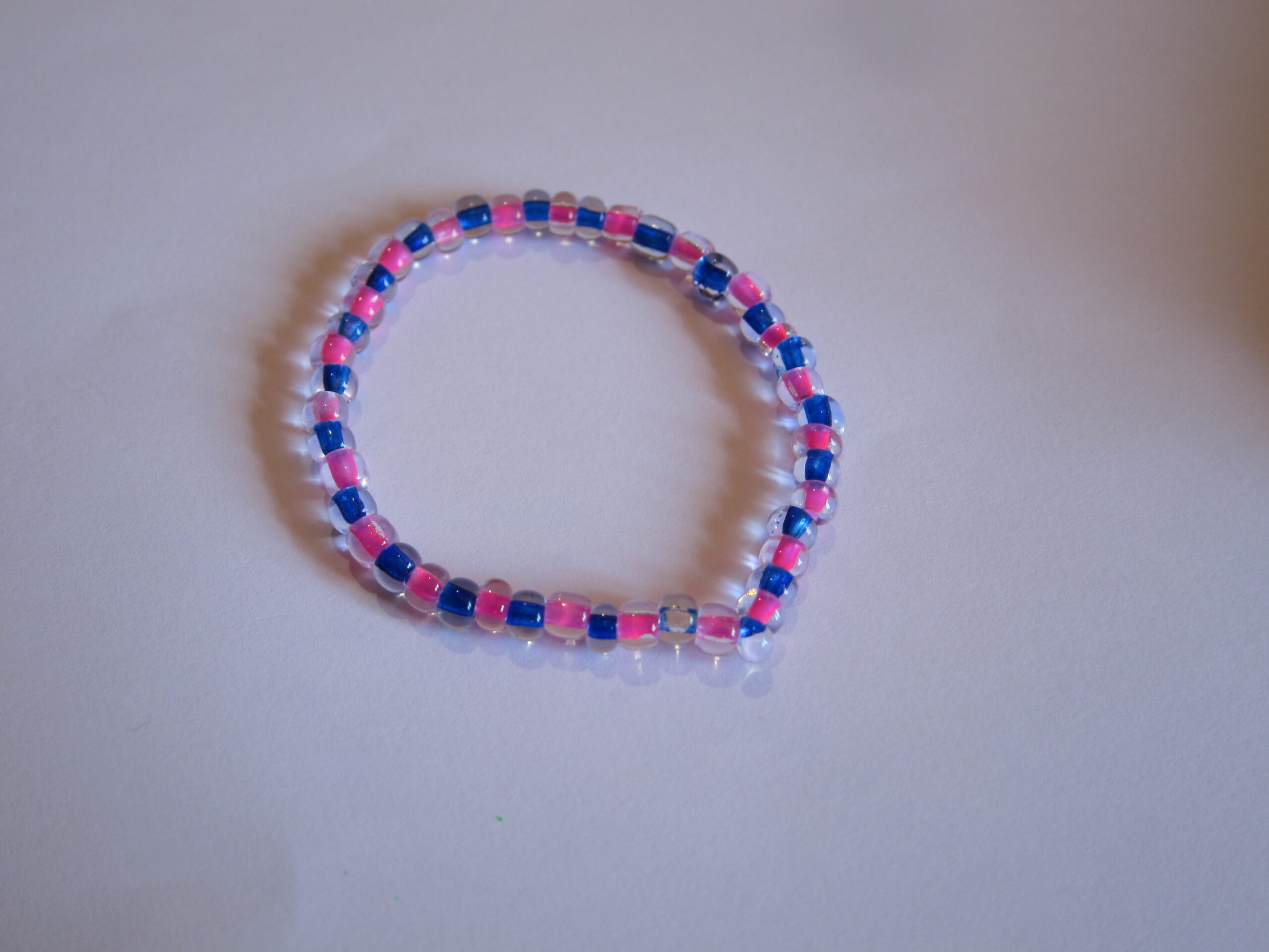 Pulsera azul y rosa