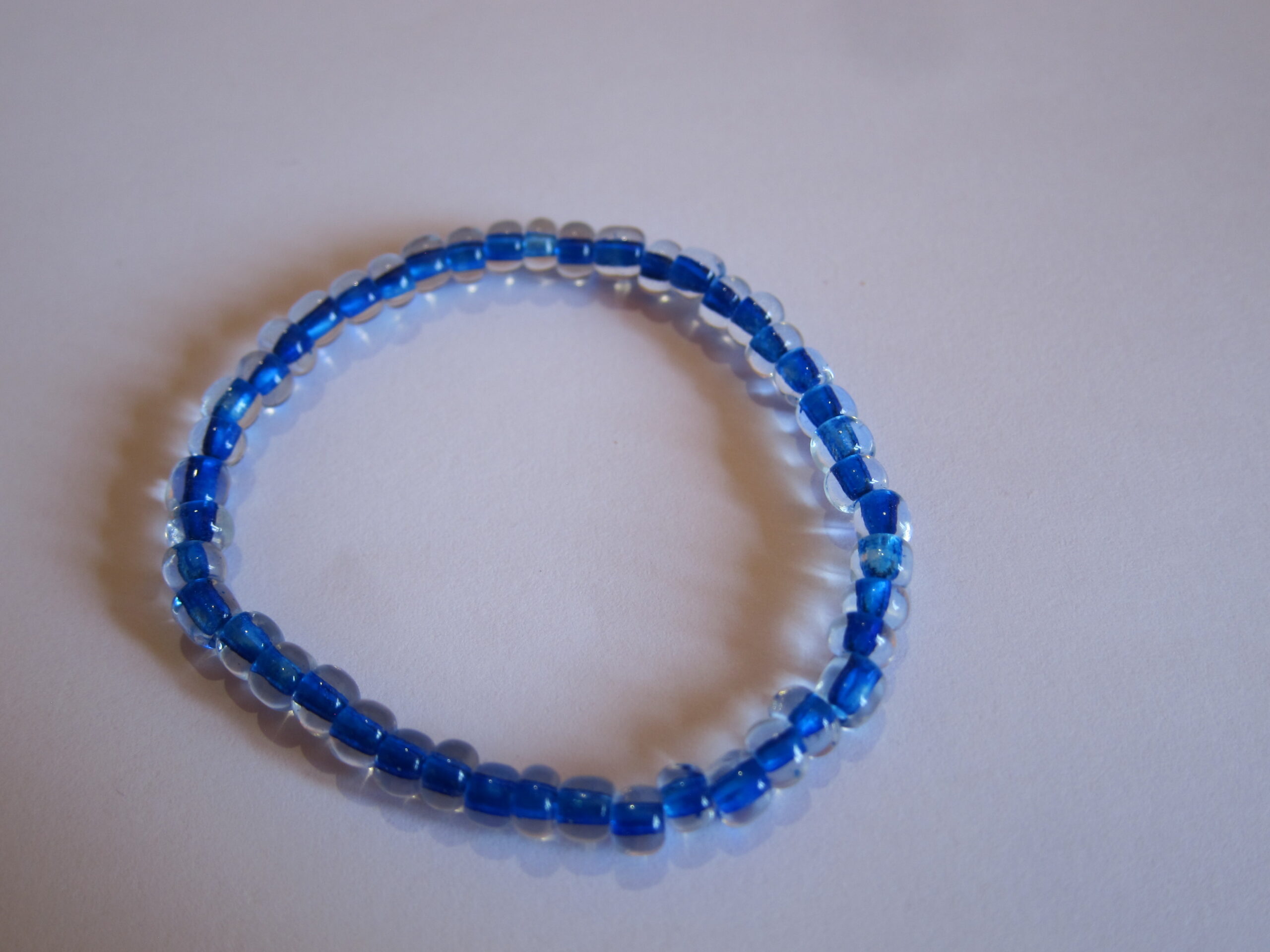 Pulsera azul fuerte